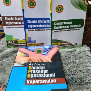 paket 4 buku pedoman standar prosedur operasional keperawatan & standar keperawatan Indonesia SDKI - SIKI - SLKI