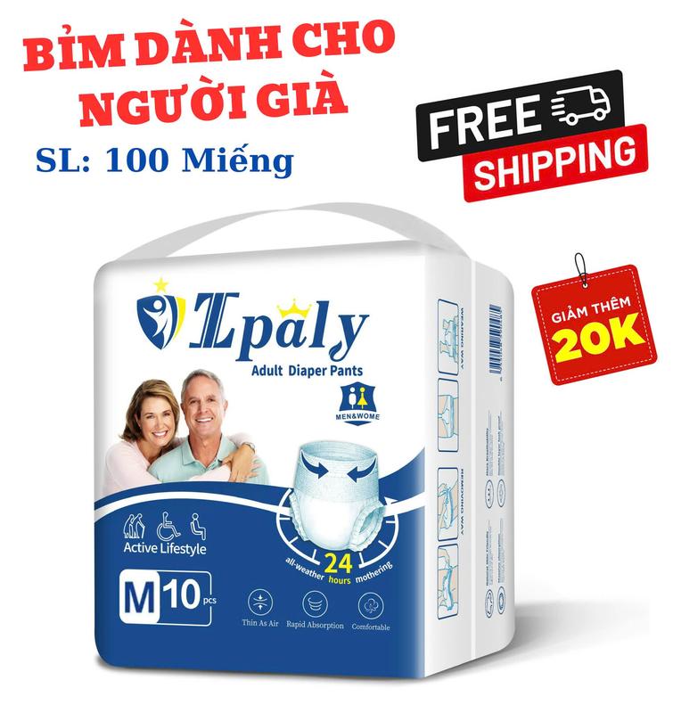 Bỉm Quần Người Già Epoly/Ipaly size (M-L-XL) Cho Bé dụng  cụ dụng  cụ