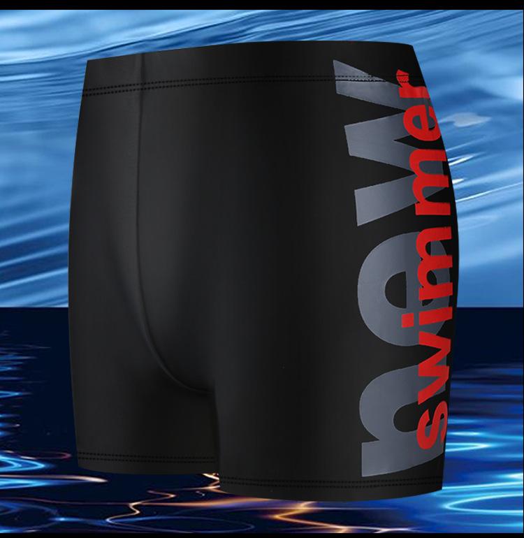 Product Introduction of High-End Swimming Trunks Men's Large Size Anti-Embarrassment Boxer Beach Boxer Swimming Trunks 4
