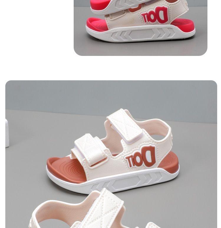 Product Introduction of Children's Sandals 2025 Summer Girls Casual Fashion Boys Baby Non-slip Soft Sole Korean Style Big Kids Beach Shoes 6