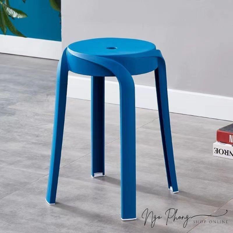 Ghế nhựa xoắn, ghế đẩu nhựa Decor, Nhựa đúc nguyên khối xếp chồng gọn gàng. Sang trọng, trang nhã, 4 màu cực đẹp Vững chắc 2