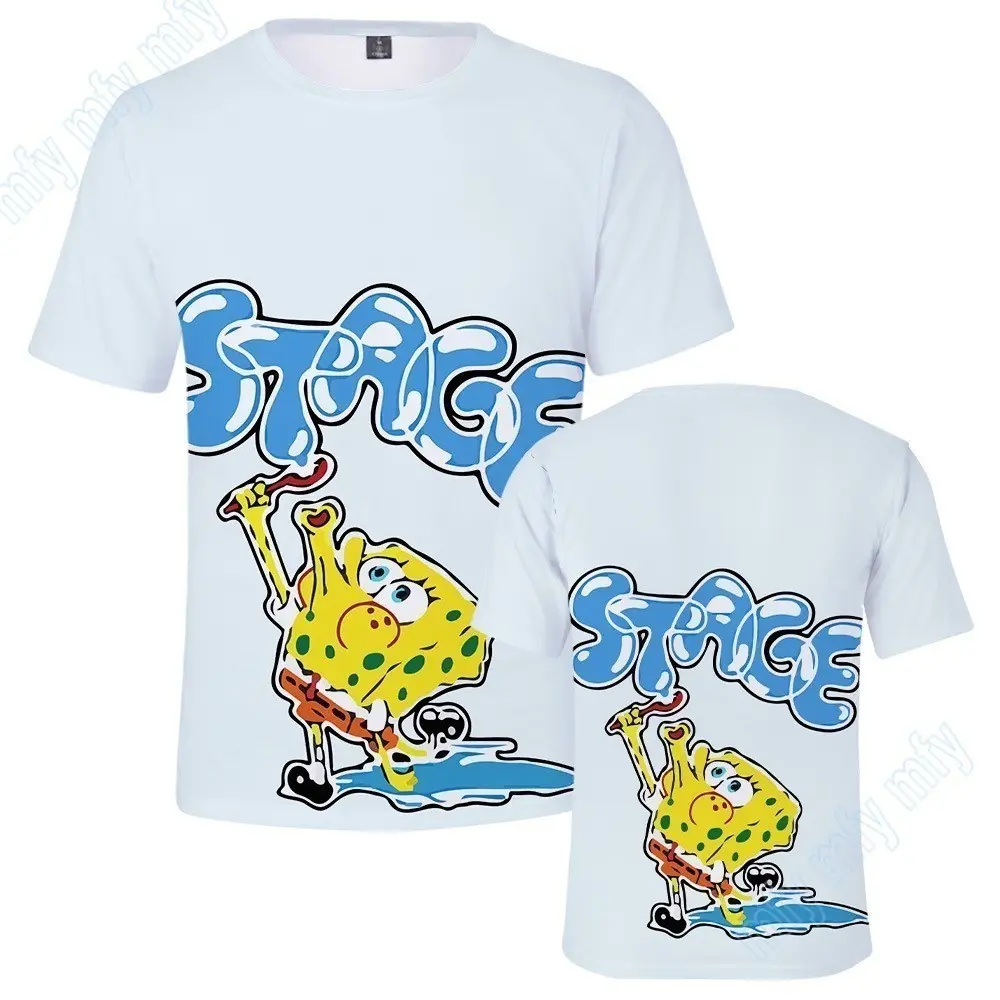 Children's Wear SpongeBob Patrick Star Printed Short sleeved T-shirt