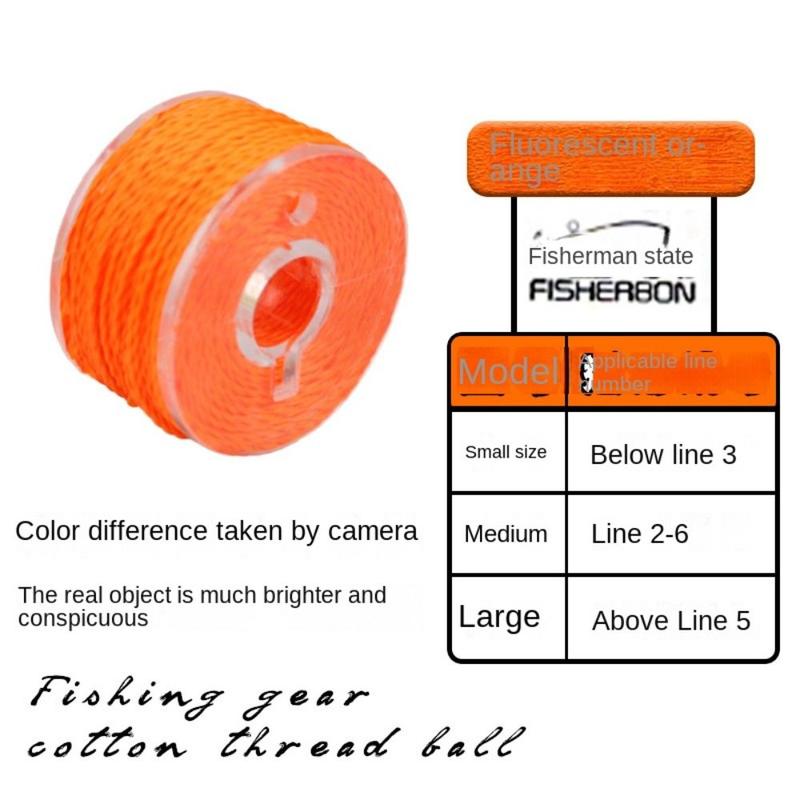 Product Introduction of 2024 Fishing Tackle Cotton Knot Line Rock Sea S M L fishing trackle gear product Orange/Yellow Fishing Tool rock fishing accessories 21