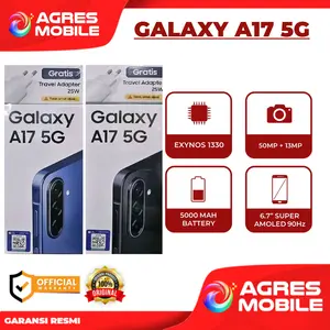 [ LIVE EXTRA ] SAMSUNG GALAXY A17 5G ( 8GB/256GB ) GARANSI RESMI