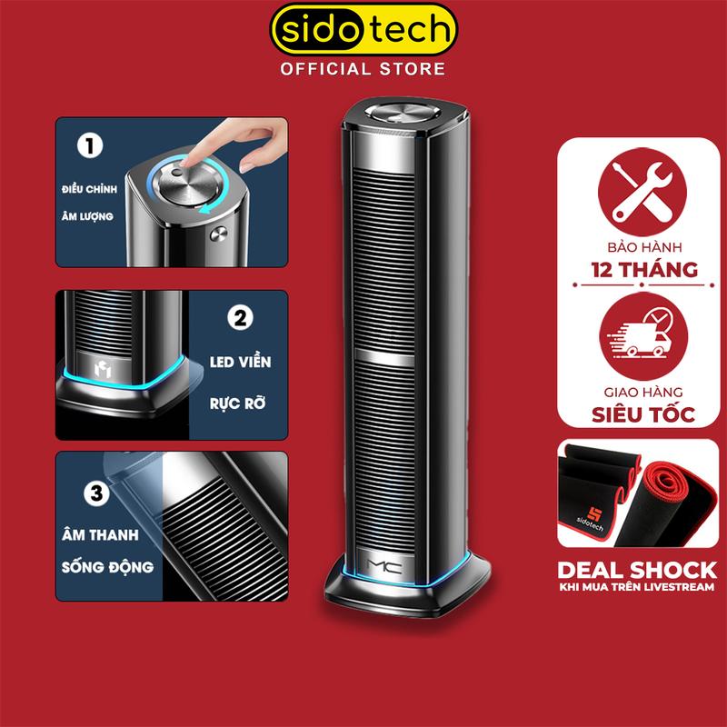 Loa máy tính để bàn SIDOTECH F3 có dây bluetooth mini âm thanh nổi supper bass có led cho laptop pc Củ Loa Nghe Nhạc