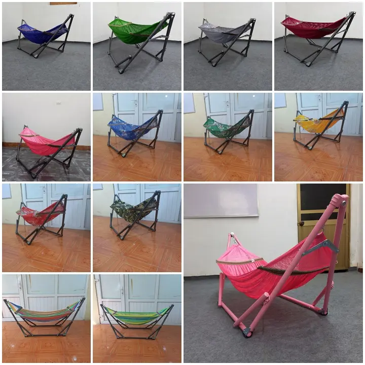 SG-Bộ võng xếp mini dành cho em bé gồm khung võng mini và võng mini 0