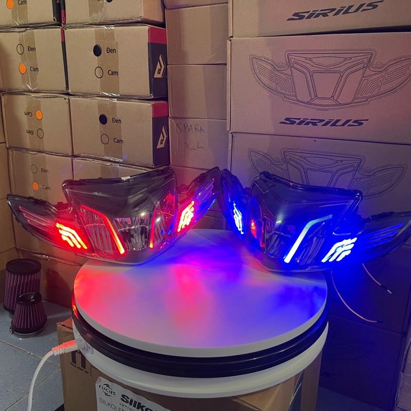 Pha choá đầu đèn Led 2 tầng Dino Sirius 50/110 V2 chân H4-phụ kiện phụ tùng Xi Nhan chóa  sihelo