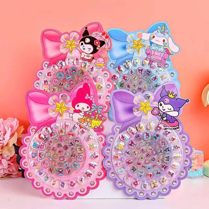 Set dán móng hoạt hình Sanrio cho bé yêu, set dán trang trí móng cho bé gái Làm Nail 0