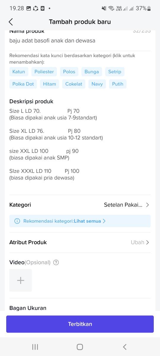 Product Introduction of baju adat basofi anak dan dewasa 0