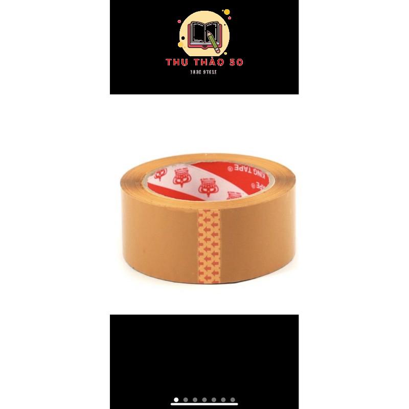 BÁN 2 CUỘN Băng keo vàng đục 48mm- 100yard đóng gói dán thùng hàng. double sided