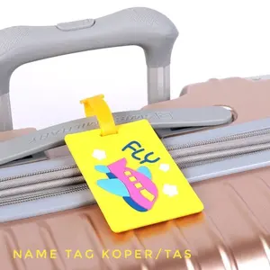 Name Tag Gantungan Koper Motif Lucu Bahan Silikon Name Tag Penanda Koper Luggage Tag Cartoon ID Address Travel Penanda Koper Motif Kartun Aksesoris Travel Aesthetic HD SHOP Mks Makassar