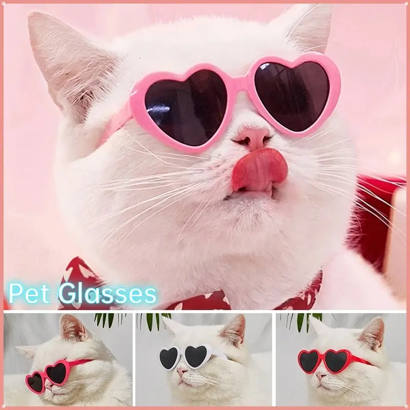 Pet Glasses Dog Cat Eye-wear Protection Sunglasses Pet Fashion Photo Props Cosplay Eyeglasses
