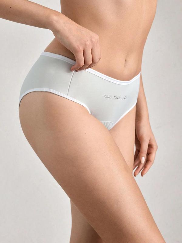 Women's Letter Print Panty, Casual Comfy Breathable Knicker for Daily Wear, Ladies Underwear for All Seasons 2