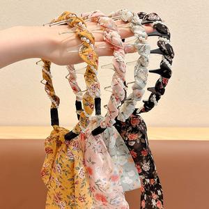 Băng Đô Streamer, Thiết Kế Hoa Rừng, Lược Răng Cao Cấp, Có Thể Đeo Ngược, Chống Trượt, Dành Cho Nữ, Phong Cách Ngọt Ngào Băng Đô Bện tóc headband