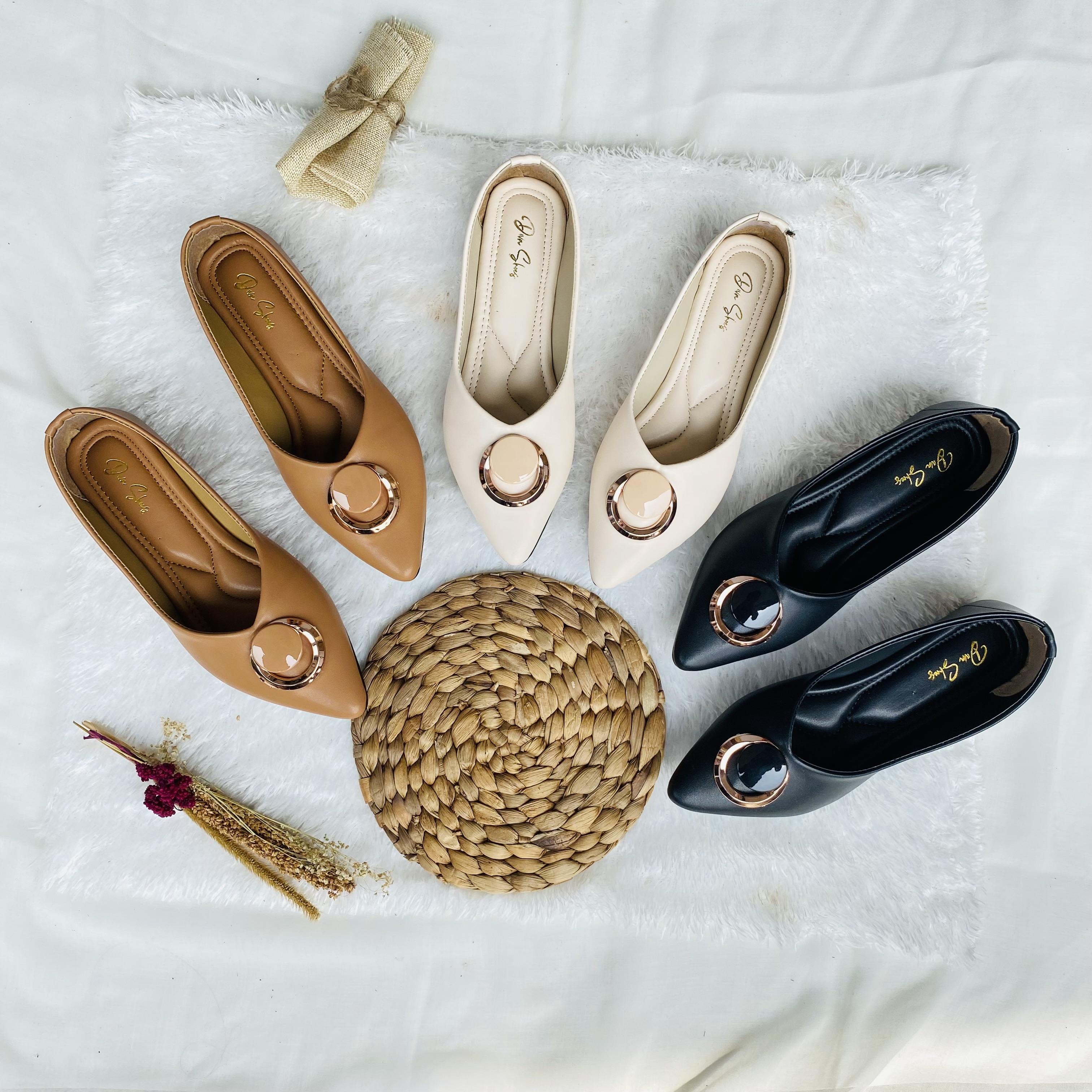Sepatu Flatshoes Wanita Cantik Variasi Bulat - Diva,store - Kasual
