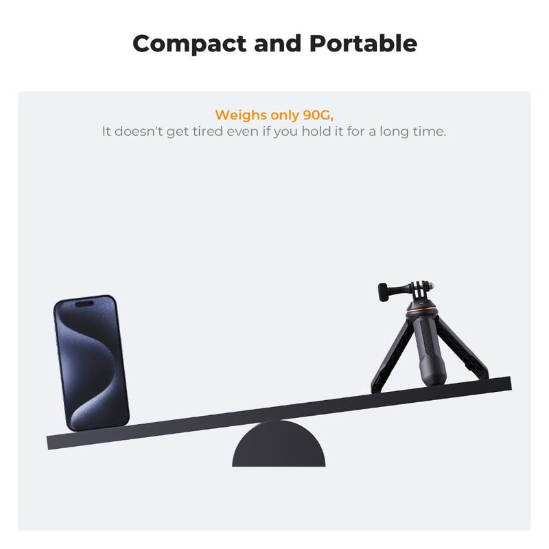 K&F CONCEPT MS10 11.5-33.5cm  Selfie Stick Tripod/Desktop Stand -100g Ultralight 2KG Load Weight 4