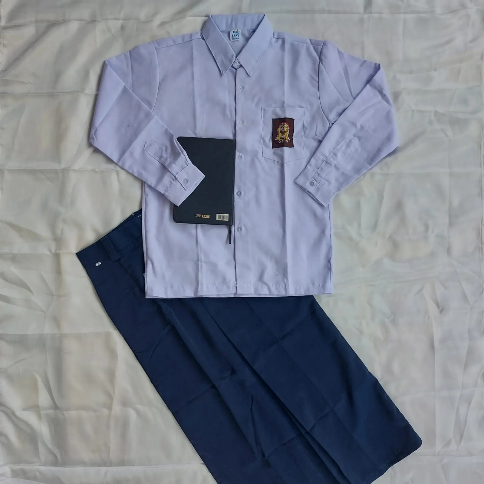 setelan seragam sekolah smp/smk/sma/mts setelan perempuan sepan belah depan satu