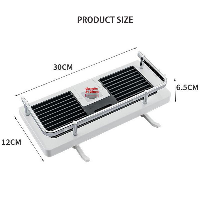 Product Introduction of Shower Storage Holder Bathroom Shelf Pole Shelves Shampoo Tray Stand No Drilling Lifting Bathroom Shower Storage Rack Organizer 13