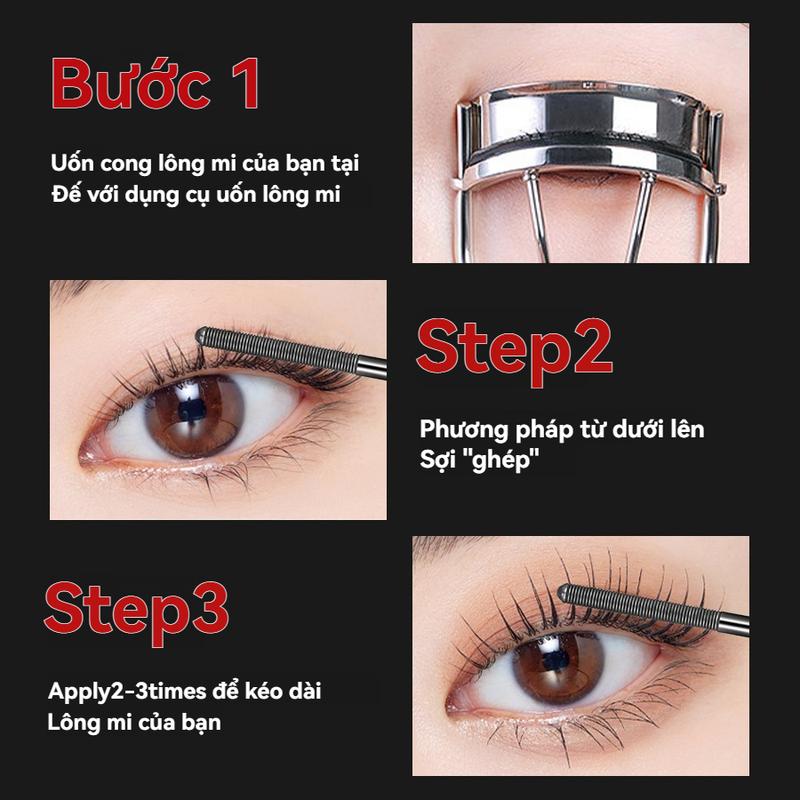 Cửa hàng làm đẹp L.Y.B.Y - Kẹp mi màu đen  dụng cụ tạo kiểu mi uốn cong tự nhiên công cụ trang điểm góc rộng thiết bị uốn mi di động 1