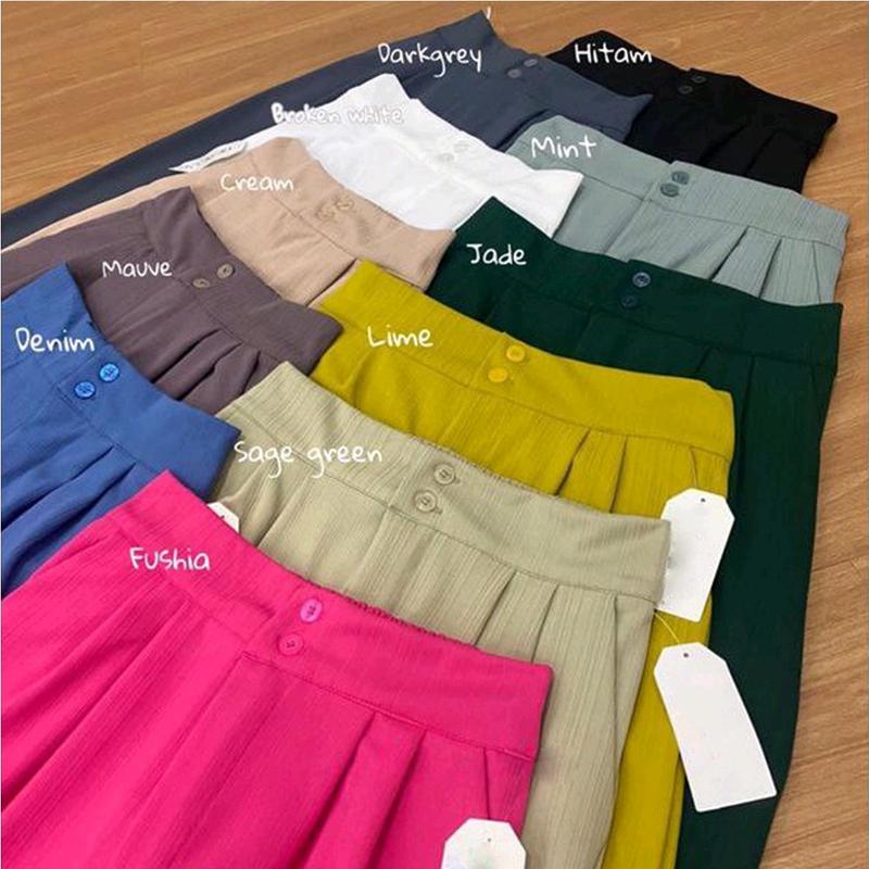 TERMURAH JENIE  KULOT KNIT PREMIUM HIGHWAIS Tebal Wanita 0