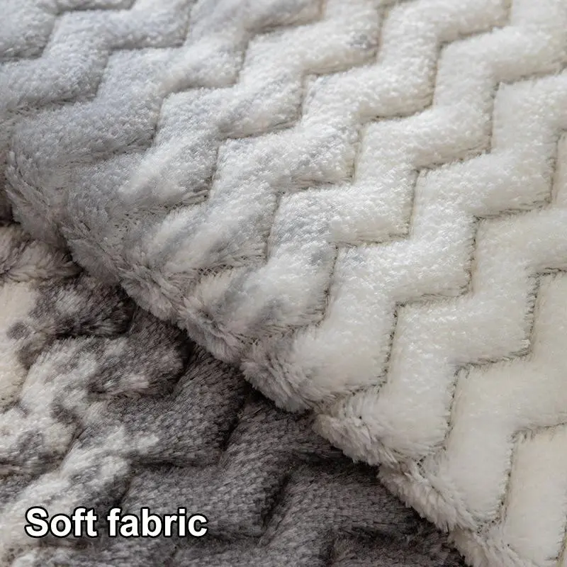 Geometric Pattern Short Plush Sofa Cover, 1 Count Non-slip Sofa Slipcover, Machine Washable Sofa Protector for Home Living Room Decor 3
