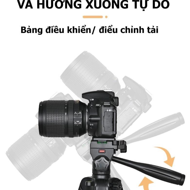Tripod Điện Thoại 1.8m Kiêm Chân Máy Ảnh 360 Độ Chắc Chắn, Điều Chỉnh Cao Thấp, Dùng Để Chụp Ảnh Quay Phim 3