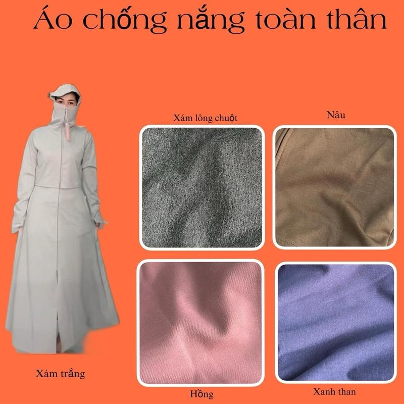 Áo choàng nắng nữ dáng crtop 7