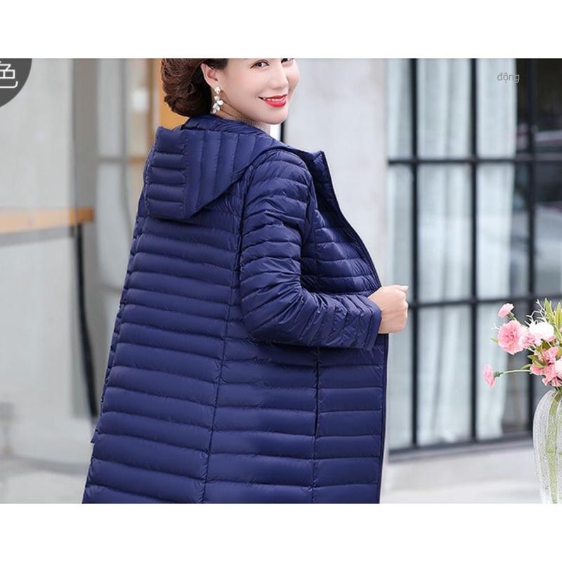 Áo phao nư dáng dài cho nữ khoác 3