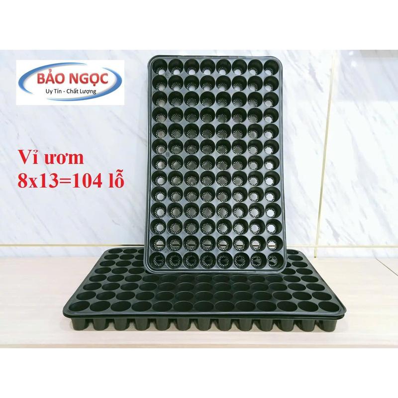 Khay Ươm Hạt Giống 104 Lỗ (5 cái) Nhựa chịu nhiệt, phù hợp ươm ...