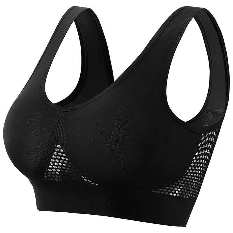 Áo Ngực Thoáng Khí Áo Ngực Thể Thao Không Gọng Áo Ba Lỗ Làm Đẹp Gợi Cảm Yoga Chạy Bộ Tập Thể Dục Có Chun Ngực Nhỏ Cho Nữ 2