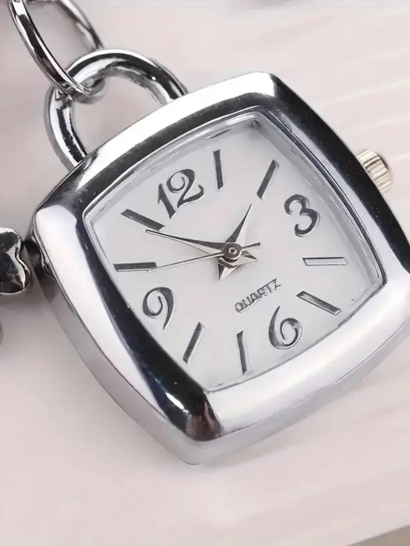 Product Introduction of Women's Elegant Rhinestone Decorated Bracelet Quartz Watch, Fashionable Jewelry Bracelet Wristwatch, Trendy Watch As Gift for Girlfriend, Valentine's Day, Gift, Gifts for Wife 4