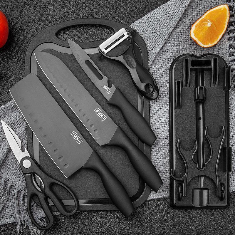 Product Introduction of Bộ Dao Nhật 7 Món, Sắc Bén,Thép Không Gỉ Cao Cấp, Có Kèm Thớt Và Hộp Đựng 33