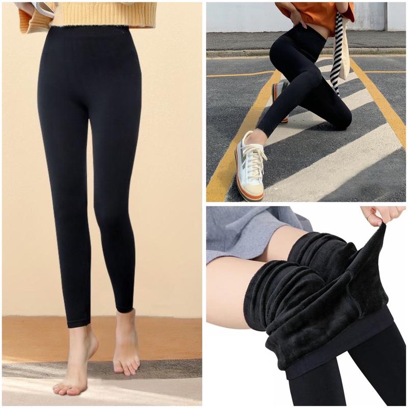  Cực Hot Quần legging Lót Lông Dày Siêu Ấm Dành Cho Thời Tiết Lạnh Giữ Nhiệt Nữ