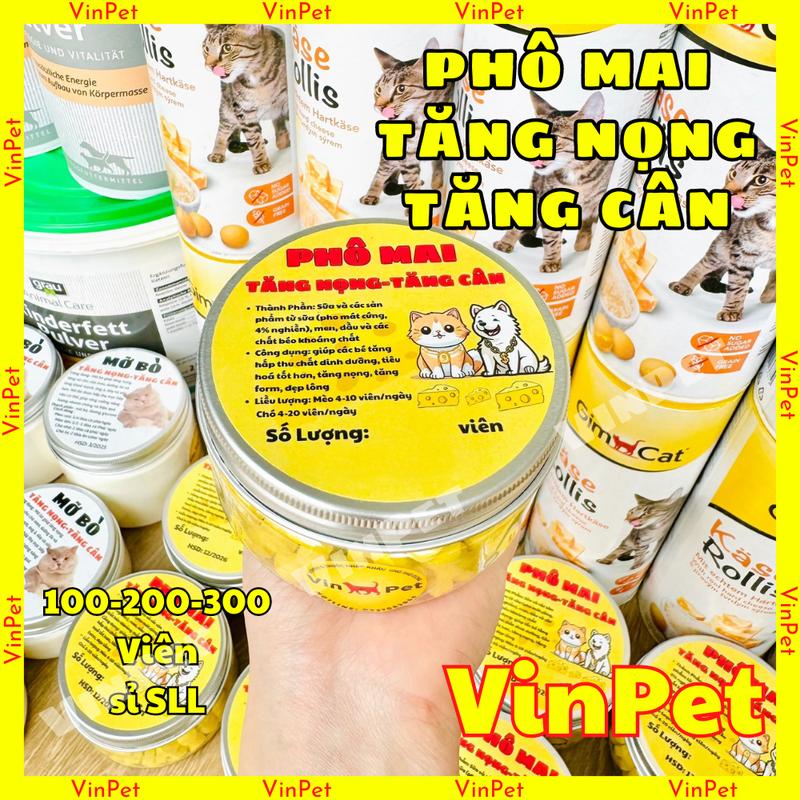Phô Mai Tăng Nọng Cho Chó Mèo - Hỗ Trợ Tiêu Hóa & Tăng Nọng - Thơm Ngon Dễ Nhai