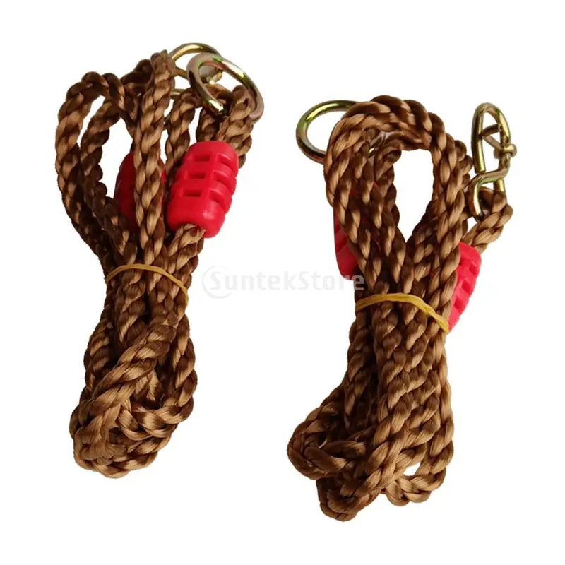 2x Length Adjustable Nylon Swing Rope Kit STRONG Garden Hanging Tree Str 2