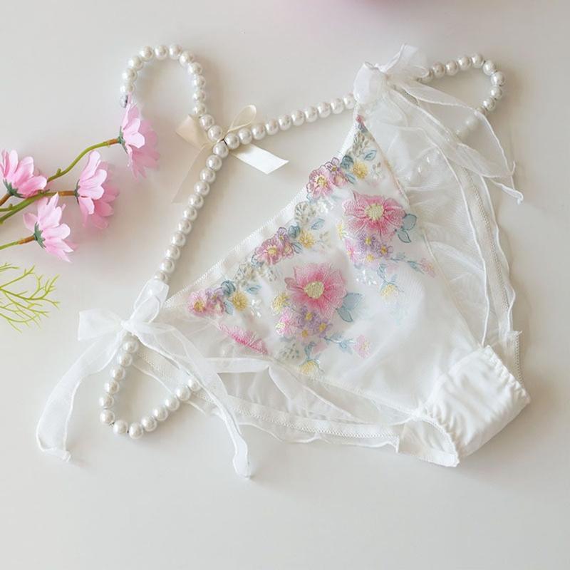 Product Introduction of QUẦN LÓT NỮ REN THÊU HOA LƯỚI CO GIÃN THOÁNG MÁT CỘT DÂY PHONG CÁCH NHẬT DỄ THƯƠNG Women 7