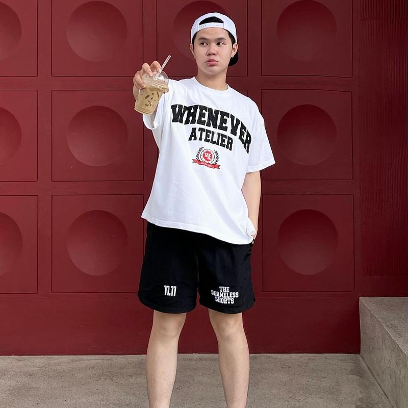 [HẾT HÀNG] Shameless Club | Quần Short Dù Nhăn Lót Lưới Họa Tiết Thêu Nổi Form Trên Đầu Gối QS.001 Unisex 9