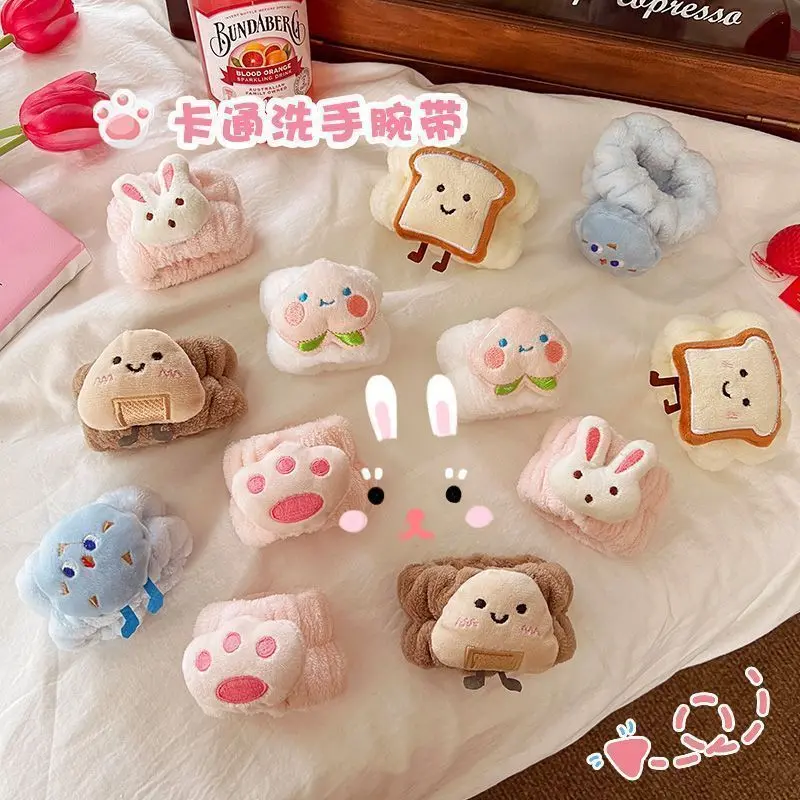 Dây Đeo Cổ Tay Rửa Mặt Cho Em Bé Thiết Kế Hoạt Hình Dễ Thương, Không Thấm Nước, Tay Áo Chống Ướt, Thích Hợp Cho Trẻ Em, Vòng Bít Ma Thuật Thấm Hút, Bảo Vệ Cổ Tay 1