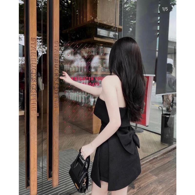 SET CUP NGỰC PHỐI NƠ + QUẦN LƯNG CHUN CÓ MÚT 00951 KHÁNHVY STORE Nữ Trơn Áo Women