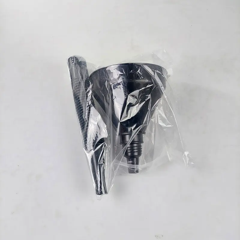 Corong Flexible Oli Air Minyak Bensin Wide Moiuth Funnel Retractable Bendable Hitam Plastik Wadah Kitchenware 7