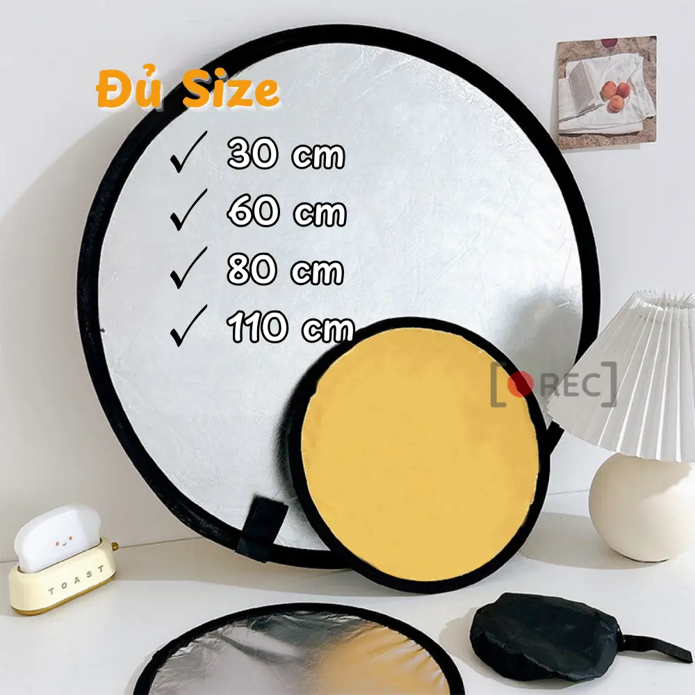 Tấm hắt sáng, tản sáng 2 trong 1 (vàng – bạc)