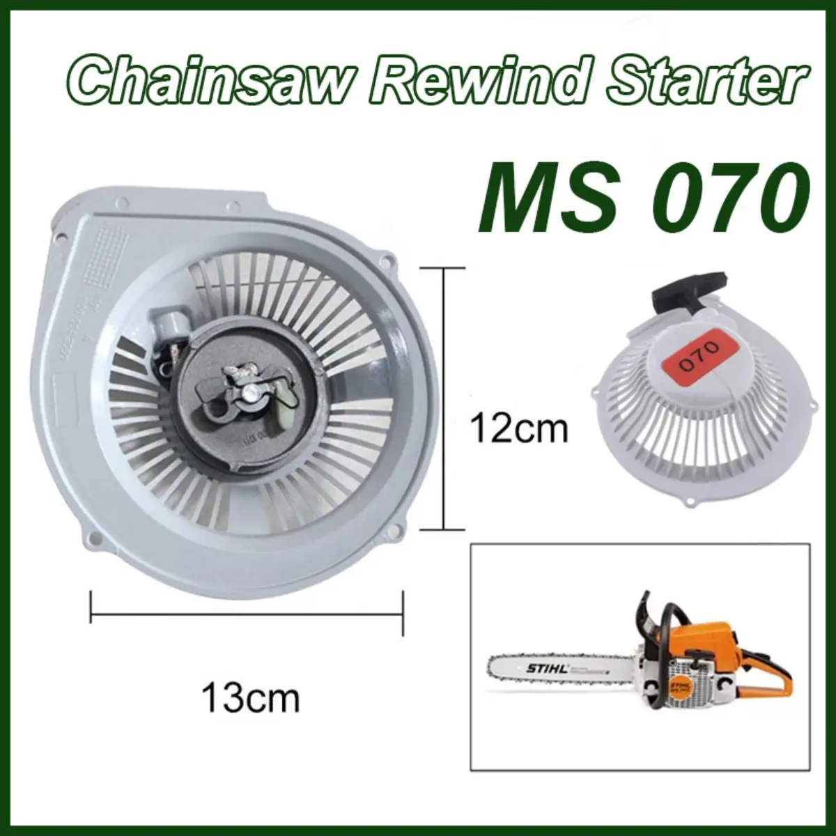Ms Rewind MS 070 Chainsaw Rewind Starter / Starter Recoil Complete Assembly ...