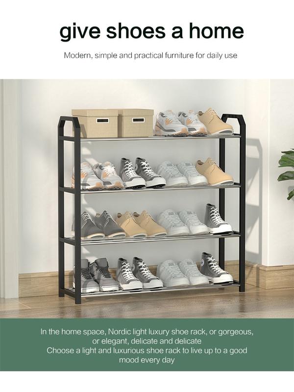 3 / 4 / 5 Layers Simple Shoe Storage Shoe Cabinet Multi-layer Assembly Home Door Shoe Shelf Dormitory Rack 8