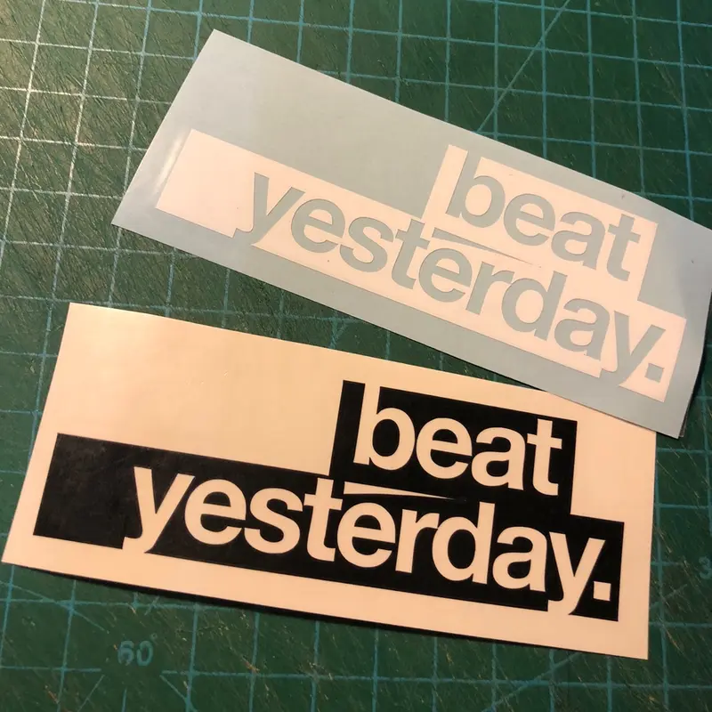 Beat Yesterday Cutting Stickers Notebooks Office - TikTok Shop Malaysia