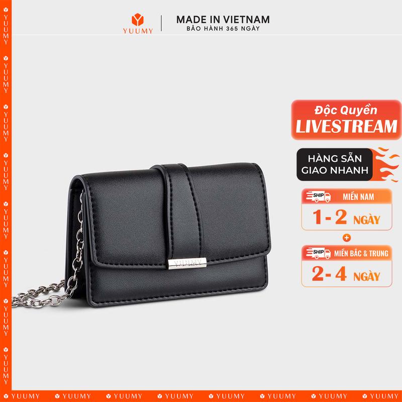 (Độc Quyền Livestream) Ví Yuumy (Thời trang nữ phối dây đeo chéo mini xinh xắn - Ví da Seasand YV101)