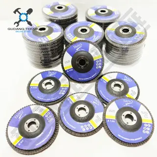 Flap Disc 4 Inch Taiyo A60 - A80 - A100 - A120 / Mata Amplas Susun 4" 0