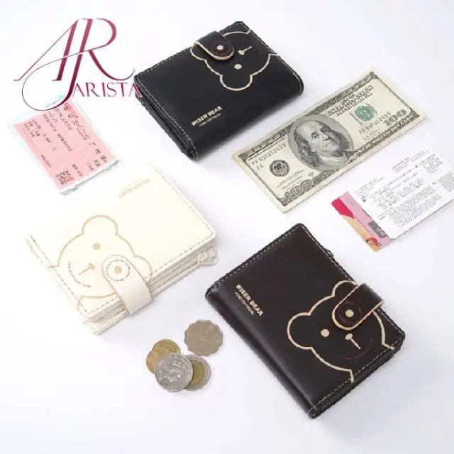 DOMPET MINI - DOMPET WISER BEAR - Dompet lipat wanita Uang Cewek Uang Cewek Kulit 0