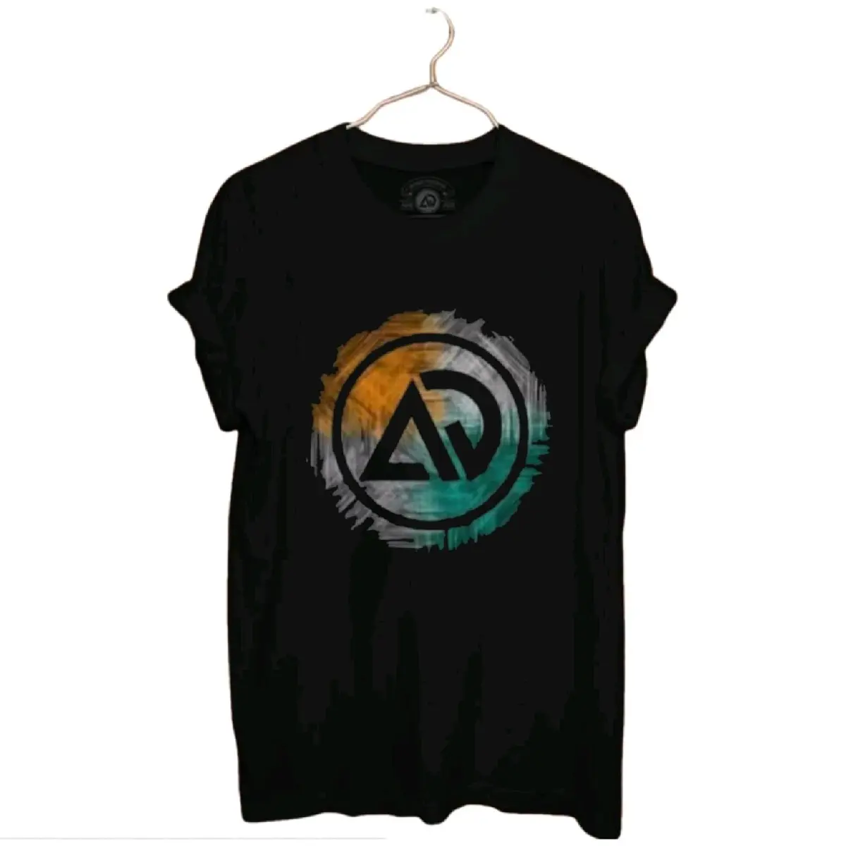 Baju Distro Pria Original Aiqi - Hitam Tyfe Abstrac Sablon Kaos Oblong