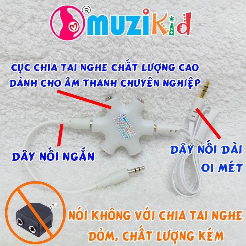 Bộ chia tai nghe chuẩn tròn 3,5mm - từ 1 đầu ra 5 đầu 2
