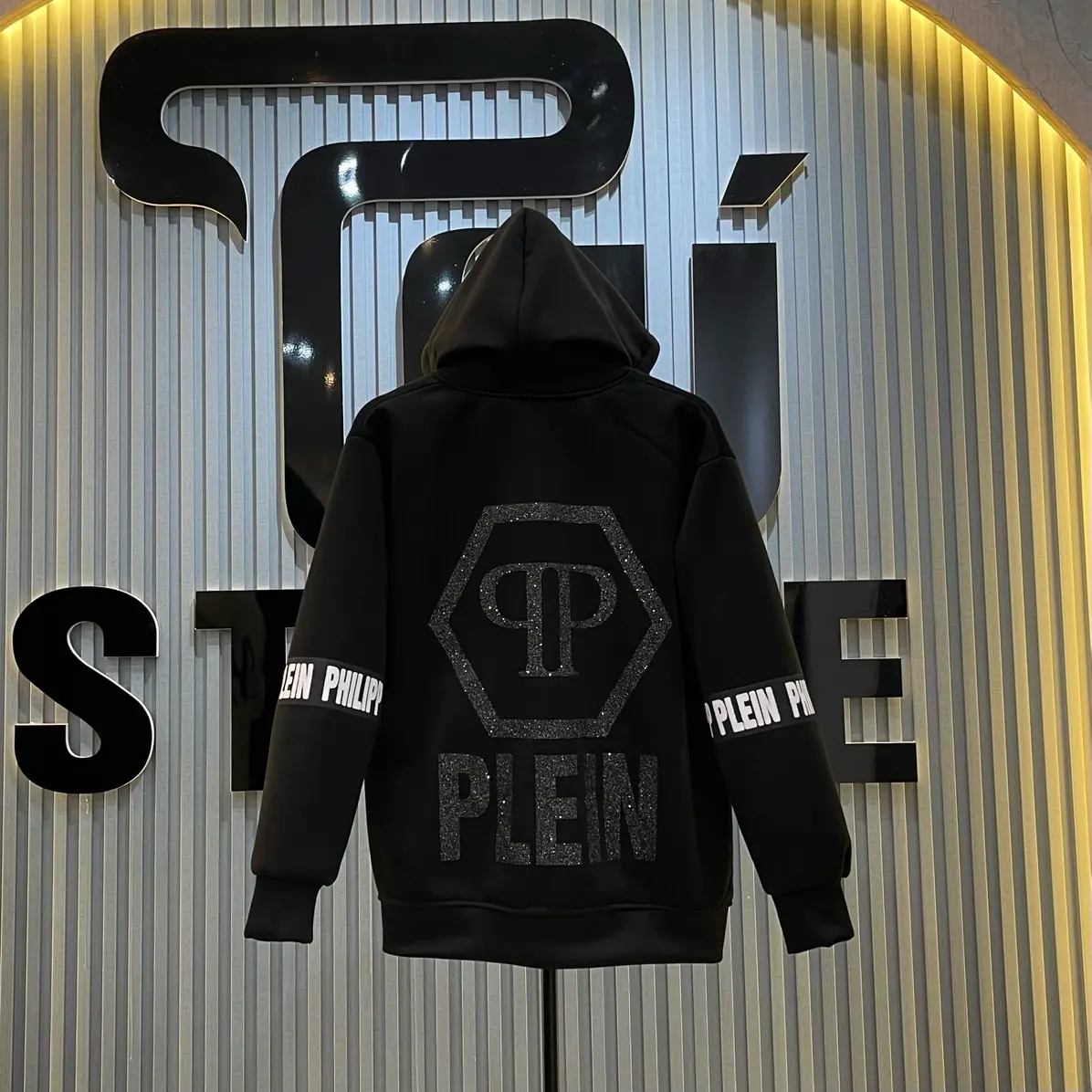 Áo Hoodie Khoá PP Chữ Ngang Logo Sắt Chất Nỉ Bông Hottrend Dành Cho Nam Nữ - Menswear, Dài Tay Jean áo  hoodie áo  hoodie áo  hoodie